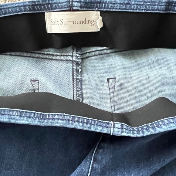 Soft Surroundings High Waist Button Hem Pull On Jean Jeggings size 1X - Picture 8 of 10